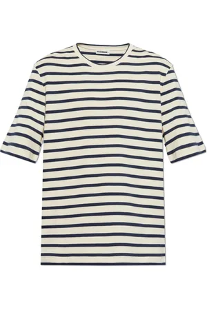 Jil Sander Top, Herre, , L, Bomuld, Stribet T-shirt