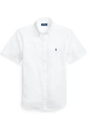 Ralph Lauren Skjorte, Herre, Hvid, 2XL, Bomuld, Short Sleeve Shirt