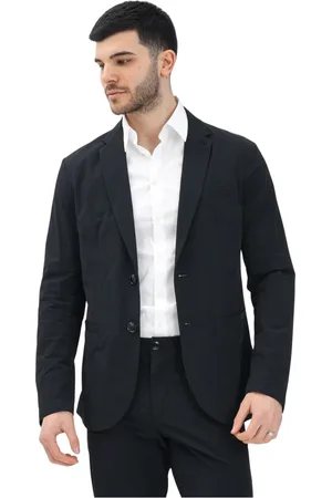 Armani Exchange Jakke, Herre, Sort, 3XL, Sort enkeltknapjakke klassisk stil