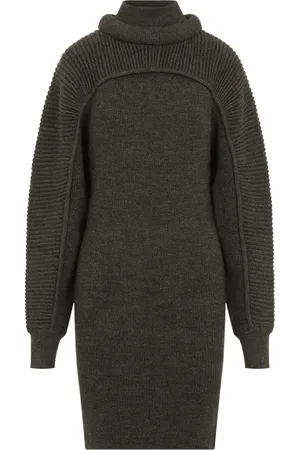 Isabel Marant Kjole, Dame, Grøn, 2XS, Uld, Hilde Kjole
