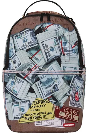 Sprayground Taske, unisex, Flerfarvet, ONE SIZE, Overnight Express Rygsæk i Hvid Brun
