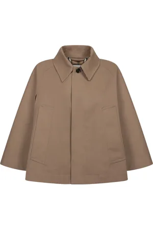 Burberry Jakke, Dame, Brun, S, Bomuld, Brun Trenchcoat Kvinders Mode