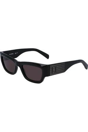 Karl Lagerfeld Tilbehør, unisex, Sort, 52 MM, Uld, Stilfulde solbriller Kl6141S