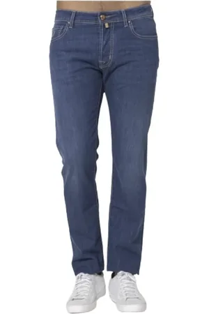 Jacob Cohen Jeans, Herre, Blå, W36, Uld, Bard Slim-fit Jeans