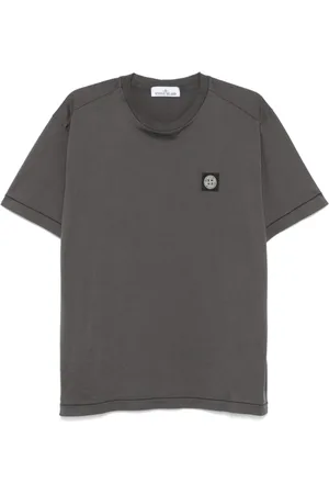 Stone Island Top, Herre, Grå, 2XL, Bomuld, SS T-Shirt V0065 Grigio