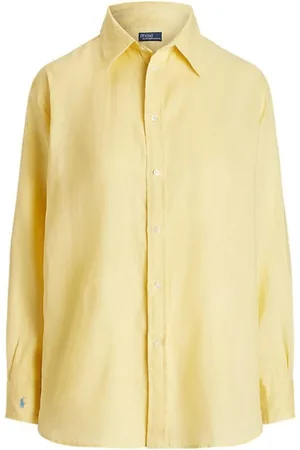 Ralph Lauren Bluser & Skjorter, Dame, Gul, M, Afslappet Skjorte