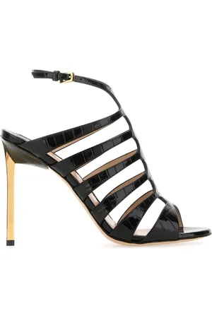 Tom Ford Sko, Dame, Sort, 38 EU, Læder, Højhælede sandaler