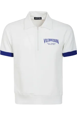Vilebrequin Top, Herre, Hvid, XL, Bomuld, Åndbar Bomuld Polo Sweatshirt