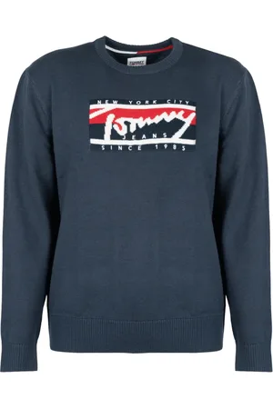 Tommy Hilfiger Sweathshirts & Hoodies, Herre, Blå, S, Uld, Sweatshirt