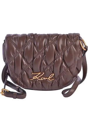 Karl Lagerfeld Taske, Dame, Brun, ONE SIZE, Uld, K/Signature Kuilted Crossbody