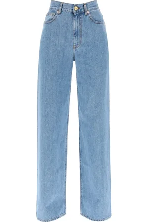 Blazé Milano Jeans, Dame, Blå, S, Denim, Bredbenede jeans i klassisk vasket denim