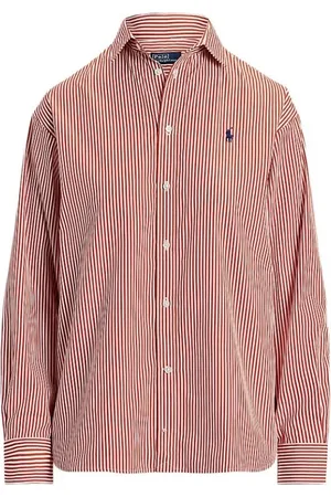 Ralph Lauren Bluser & Skjorter, Dame, Rød, XL, Afslappet Skjorte
