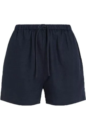 Tommy Hilfiger Shorts, Dame, Blå, M, Linned, Casual Linnedshorts