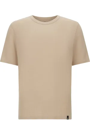 Boggi Milano Top, Herre, , L, Linned, T-shirt i strækbar linnedjersey