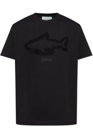 Iceberg Top, Herre, Sort, 2XL, Bomuld, Logo T-shirt