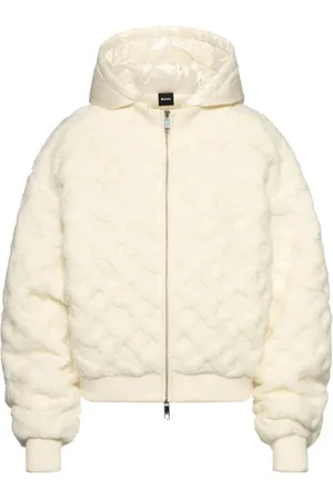 HUGO BOSS Jakke, Dame, Hvid, S, Uld, Farionda Jakke