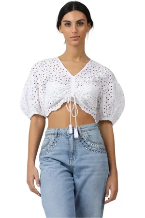 Pinko Bluser & Skjorter, Dame, Hvid, XS, Uld, Stilfuld Tramato Top