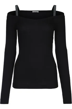 Brunello Cucinelli Top, Dame, Sort, XL, Uld, Stilfulde T-shirt kollektion til mænd