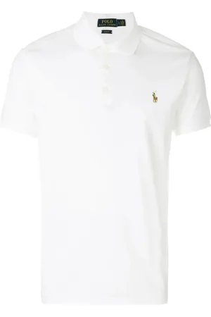 Ralph Lauren Top, Herre, Hvid, M, Hvid Strikket Polo Skjorte