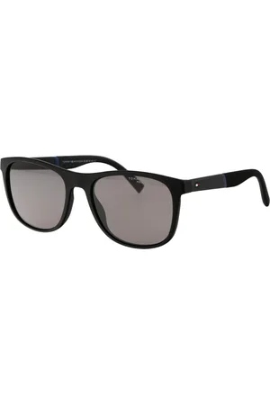 Tommy Hilfiger Tilbehør, Herre, Sort, 54 MM, Uld, Stilfulde solbriller