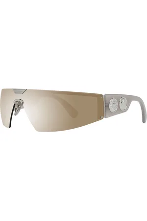 Roberto Cavalli Tilbehør, Herre, Brun, ONE SIZE, Uld, Brun Herre Solbriller Mono Linse Spejlet