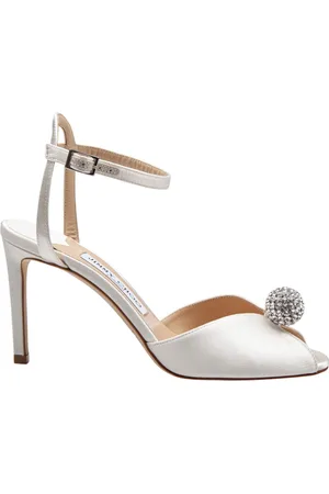 Jimmy Choo Sko, Dame, , 35 EU, Satin, Crystal Ball Satin Sandal