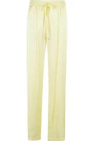 ERMANNO SCERVINO Bukser, Dame, Gul, XS, Silke Pyjamasæt