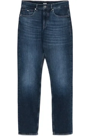 HUGO BOSS Jeans, Herre, Blå, W29, Marineblå Bukser Behagelig Stil