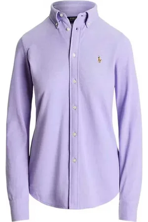 Ralph Lauren Bluser & Skjorter, Dame, Lilla, XS, Afslappet Skjorte