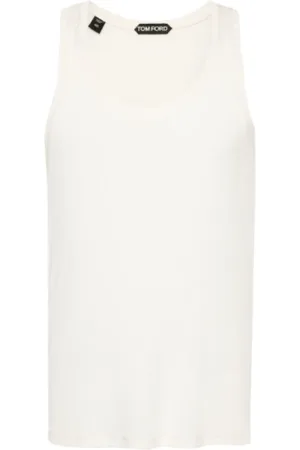 Tom Ford Top, Herre, Hvid, S, Tyl, Ærmeløse toppe