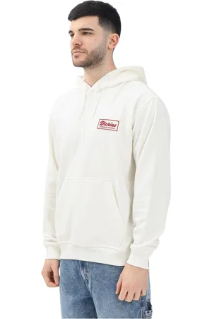 Dickies Sweathshirts & Hoodies, Herre, Hvid, 2XL, Bomuld, Moderne Lewistown Hættetrøje Sweater