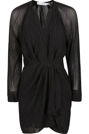 IRO Kjole, Dame, Sort, XS, V-Neck Mini Kjole