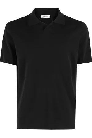 KANGRA CASHMERE Top, Herre, Sort, 2XL, Bomuld, Bomuldspolo Skipper-stil