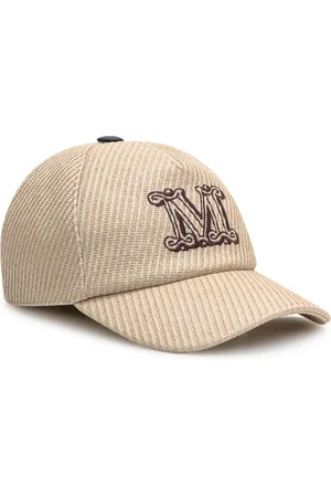 Max Mara Tilbehør, Dame, , 57 CM, Uld, Raffia Visor Hat