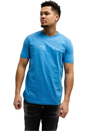 Iceberg Top, Herre, Blå, XL, Bomuld, Jersey T-Shirt