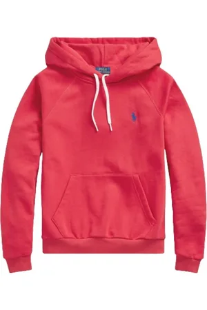 Ralph Lauren Sweathshirts & Hoodies, Dame, Rød, M, Bomuld, Sunrise Hættetrøje