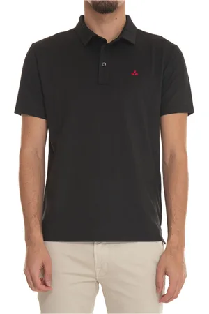 Peuterey Top, Herre, Sort, XL, Bomuld, Jersey Bomulds Polo Shirt med Logo
