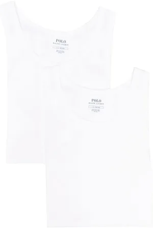 Ralph Lauren Top, Herre, Hvid, S, Bomuld, Undertøjssæt med broderi