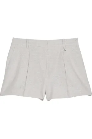 Twin-Set Shorts, Dame, Grå, XS, Linned, Linned Shorts