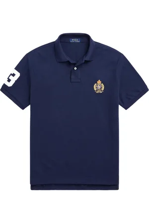 Ralph Lauren Top, Herre, Blå, S, Bomuld, Casual Kortærmet Polo Shirt