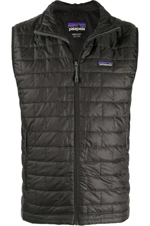 Patagonia Jakke, Herre, Sort, S, Uld, Quilted Nano Puff Sleeveless Vest