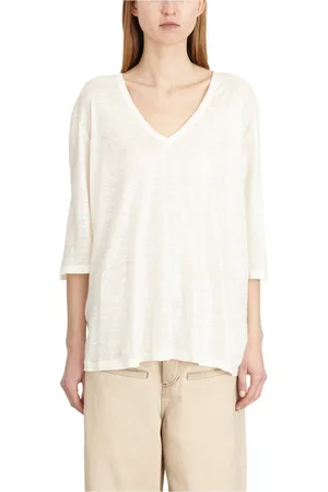 AVANT TOI Strik, Dame, Hvid, S, Linned, Linned V-hals Top