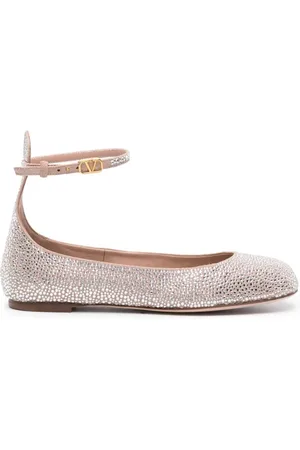 VALENTINO GARAVANI Sko, Dame, Grå, 36 EU, Uld, Elegante Ballerina Sko
