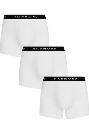 John Richmond Undertøj, Herre, Hvid, XL, Bomuld, Tripack Boxer Tricolor Low Waist