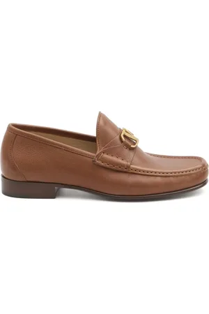 VALENTINO GARAVANI Sko, Herre, Brun, 43 1/2 EU, Uld, VLogo Loafers