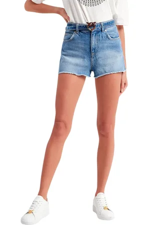 Pinko Shorts, Dame, Blå, W26, Denim, Mørke denimshorts