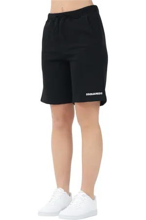 Dsquared2 Shorts, Dame, Sort, XS, Bomuld, Sort Sporty Bomuldsshorts Moderne Design