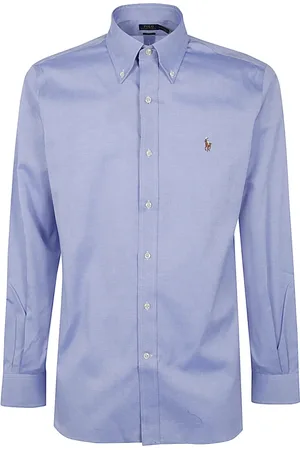 Ralph Lauren Skjorte, Herre, Blå, XL, Bomuld, Casual Bomuldsskjorte