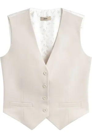 HERNO Jakke, Dame, Hvid, XS, Ærmeløs Kjole Vest