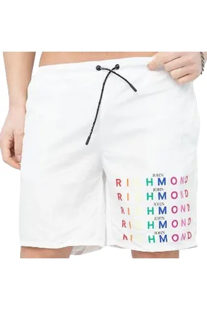 John Richmond Shorts, Herre, Hvid, M, Polyester, Ump21180Co Shorts